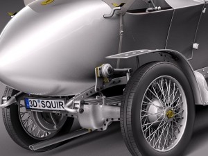 Austro Daimler Prince Henry 1910 Model 3D