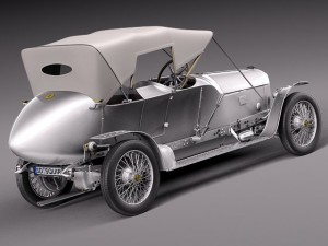 Austro Daimler Prince Henry 1910 Model 3D