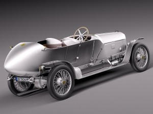 Austro Daimler Prince Henry 1910 Model 3D