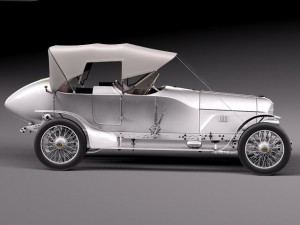 Austro Daimler Prince Henry 1910 Model 3D