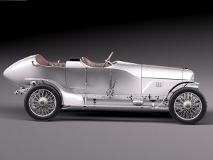 Austro Daimler Prince Henry 1910 Model 3D