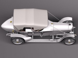 Austro Daimler Prince Henry 1910 Model 3D