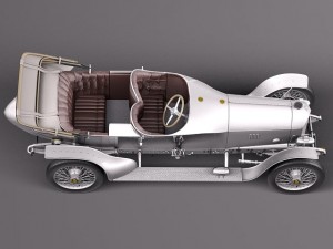 Austro Daimler Prince Henry 1910 Model 3D