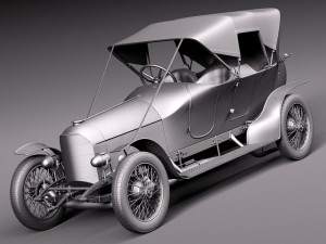 Austro Daimler Prince Henry 1910 Model 3D