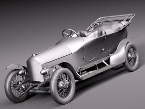 Austro Daimler Prince Henry 1910 Model 3D