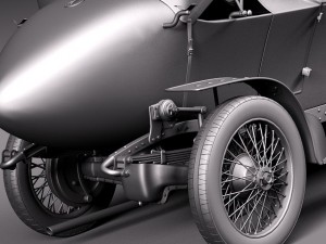 Austro Daimler Prince Henry 1910 Model 3D