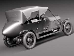 Austro Daimler Prince Henry 1910 Model 3D