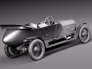 Austro Daimler Prince Henry 1910 Model 3D