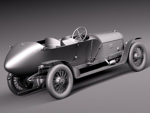 Austro Daimler Prince Henry 1910 Model 3D