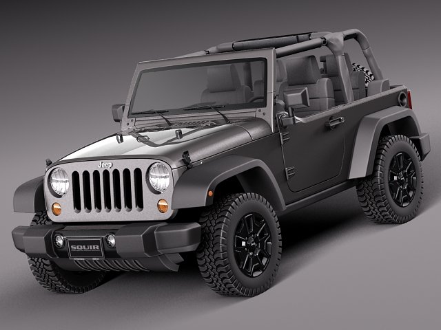 Jeep Wrangler Willis Wheeler 2014 Modelo 3D .c4d .max .obj .3ds .fbx .stl .blend 
