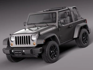 Jeep Wrangler Willis Wheeler 2014 3D Model
