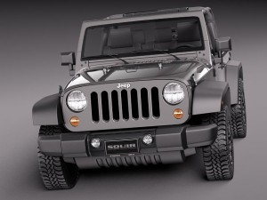 Jeep Wrangler Willis Wheeler 2014 Modelo 3D