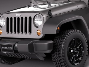 Jeep Wrangler Willis Wheeler 2014 Modelo 3D