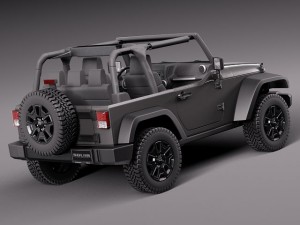Jeep Wrangler Willis Wheeler 2014 Modelo 3D