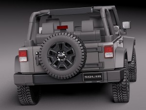 Jeep Wrangler Willis Wheeler 2014 Modelo 3D