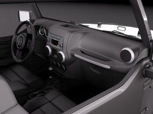 Jeep Wrangler Willis Wheeler 2014 Modelo 3D
