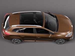 Renault Megane Estate 2014 3D Model
