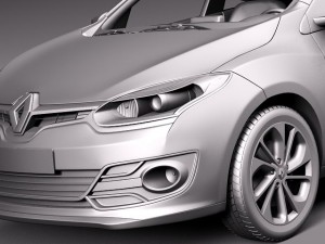 Renault Megane Estate 2014 3D Model