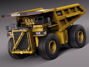 Cat Haul Truck 797b 3D Model