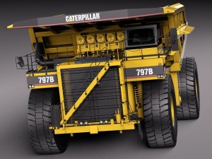 Cat Haul Truck 797b 3D Модель