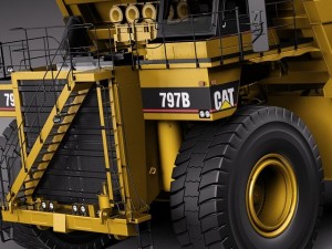 Cat Haul Truck 797b 3D Модель
