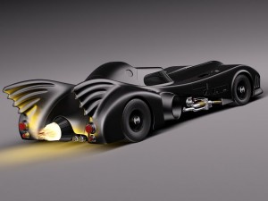 Batmobile 1989 Jet Car 3D Model