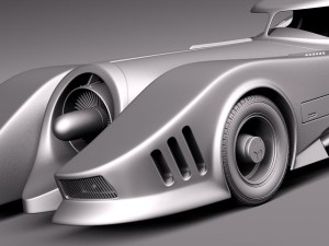 Batmobile 1989 Jet Car Modèle 3D