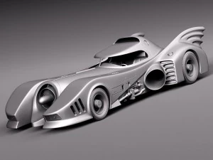 Batmobile 1989 Jet Car 3D Model