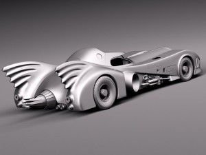 Batmobile 1989 Jet Car Modèle 3D