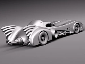 Batmobile 1989 Jet Car 3D Model