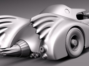 Batmobile 1989 Jet Car Modèle 3D