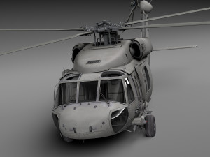 Sikorsky UH-60a Black Hawk 3D Model