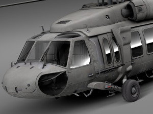 Sikorsky UH-60a Black Hawk 3D Model