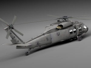 Sikorsky UH-60a Black Hawk 3D Model