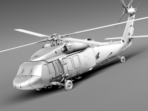 Sikorsky UH-60a Black Hawk 3D Model