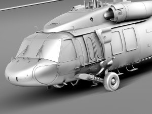 Sikorsky UH-60a Black Hawk 3D Model