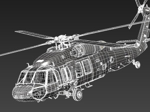 Sikorsky UH-60a Black Hawk 3D Model