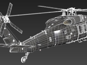 Sikorsky UH-60a Black Hawk 3D Model