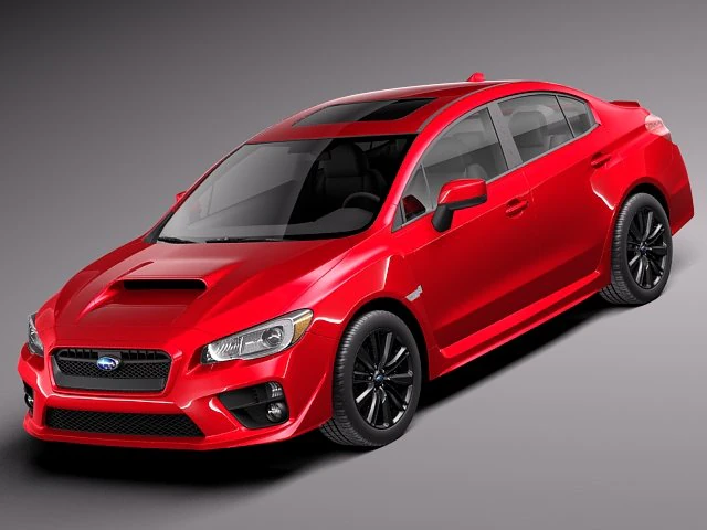 Subaru Impreza WRX 2015 3D Model .c4d .max .obj .3ds .fbx .stl .blend