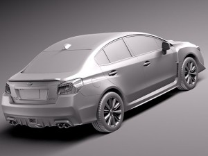 Subaru Impreza WRX 2015 3D Model