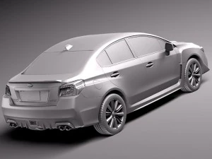 Subaru Impreza WRX 2015 3D Model