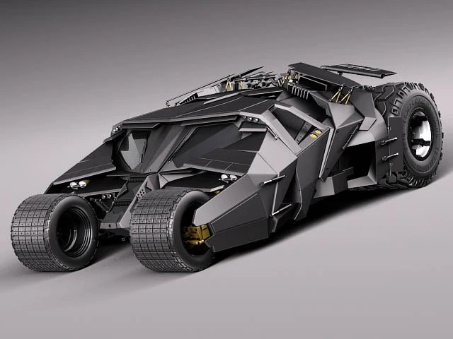 Batmobile 2005 3D Model .c4d .max .obj .3ds .fbx .stl .blend 