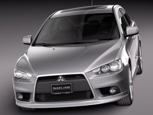 Mitsubishi Lancer GT 2008-2014 3D Model