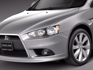 Mitsubishi Lancer GT 2008-2014 3D Model