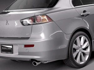 Mitsubishi Lancer GT 2008-2014 3D Model