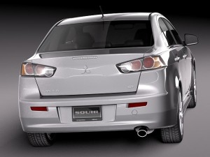 Mitsubishi Lancer GT 2008-2014 3D Model