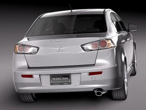 Mitsubishi Lancer GT 2008-2014 3D Model