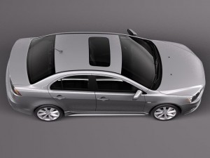 Mitsubishi Lancer GT 2008-2014 3D Model
