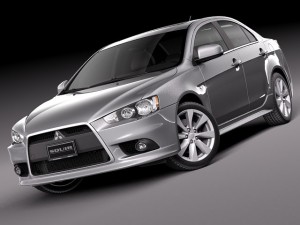 Mitsubishi Lancer GT 2008-2014 3D Model