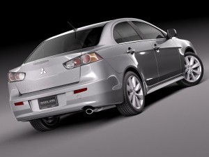 Mitsubishi Lancer GT 2008-2014 3D Model